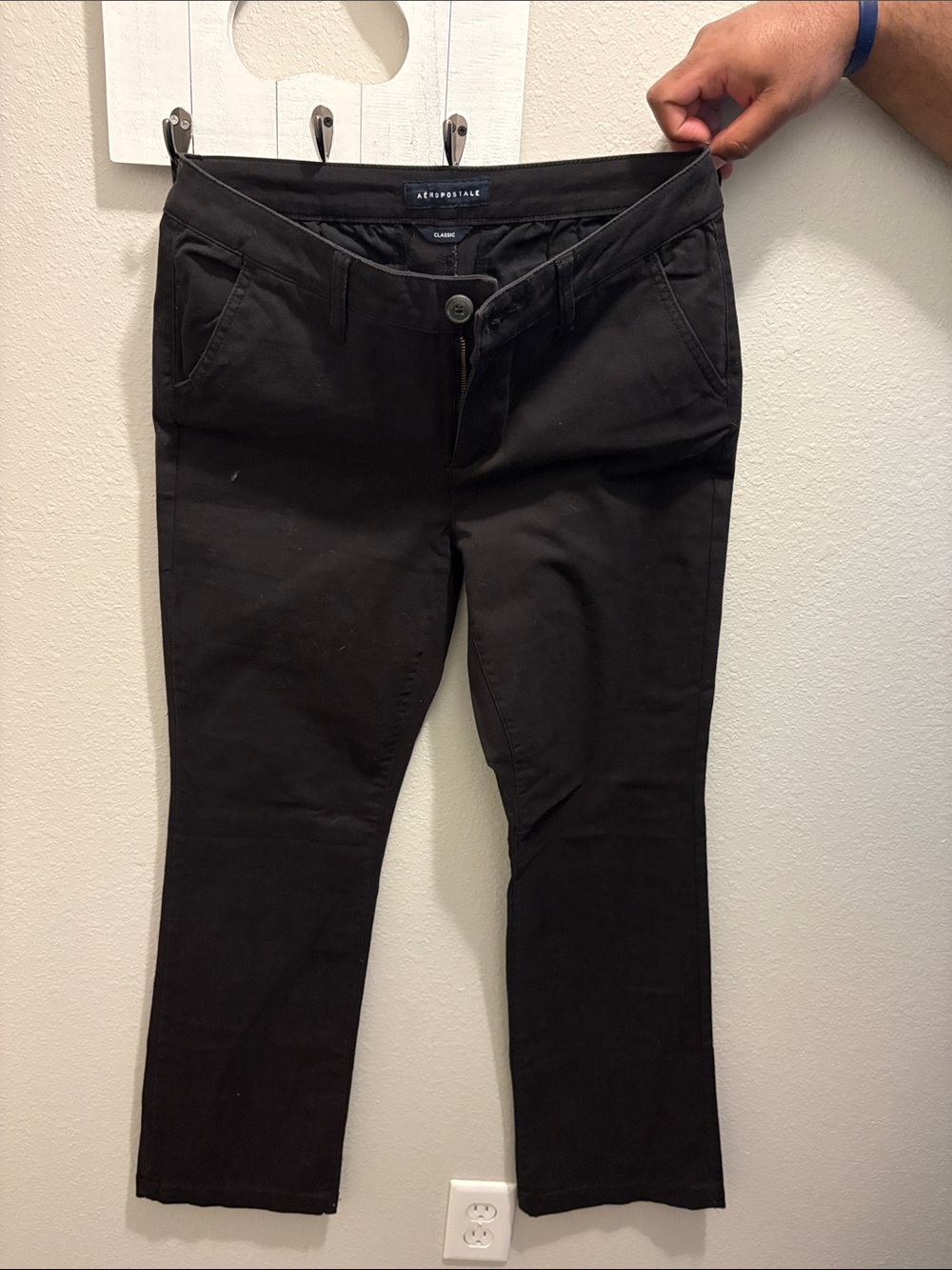 Aeropostale Women's Black Boot Cut Stretch Pants